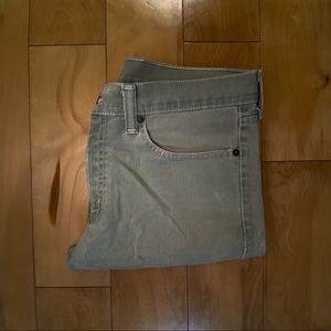 Olive green Levi 522 Denim Pants